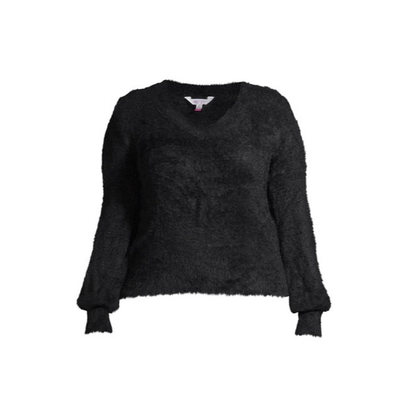 LONG SLEEVE FLUFFY PULLOVER SWEATER - Picture 4 of 6